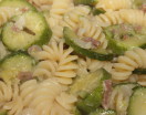 Fusilli con zucchine e prosciutto