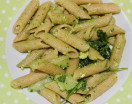 Penne integrali al pesto di Rucola e Uova di quaglia